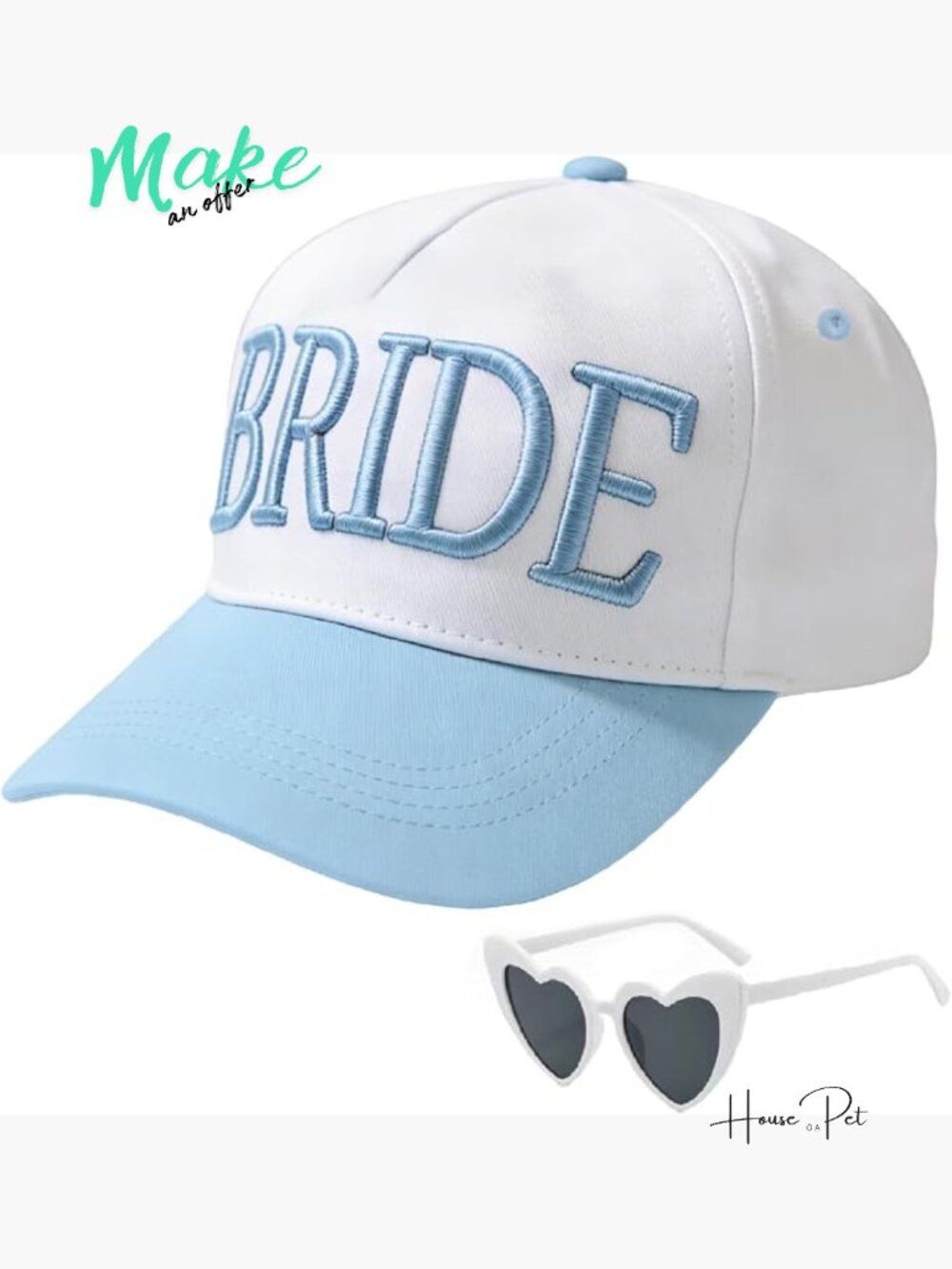 Bride Trucker Hat - Bachelorette Party Headwear - Adjustable Snapback